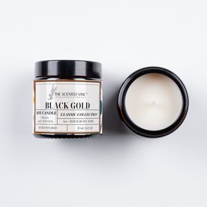 8oz Black Gold Soy Candle