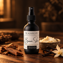Load image into Gallery viewer, brown-skin Room &amp; Linen Mist in the Black Collection's dark atmospheric setting