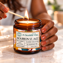 Load image into Gallery viewer, Bourbon St. Jazz inuse view with matching label