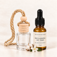Reclaiming My Time Hanging Oil Diffuser Starter Set with cotton blossom and jasmine
