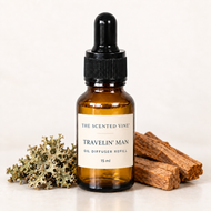 Travelin' Man Oil Diffuser Refill with subtle scent cues