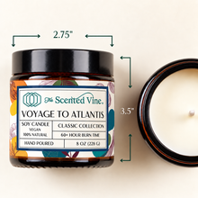 Load image into Gallery viewer, Voyage to Atlantis dimensions view with matching label